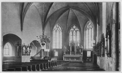 Alte Kirche Buldern - Innenraum 1902