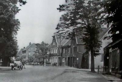 Heutige Ampelkreuzung - Fahrtrichtung Münster