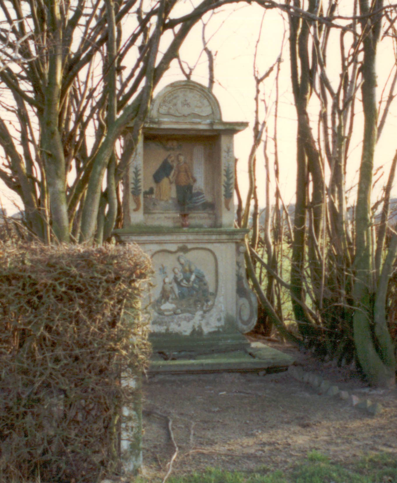 Wegekapelle mit Bildstock am Hof Berning Wissing